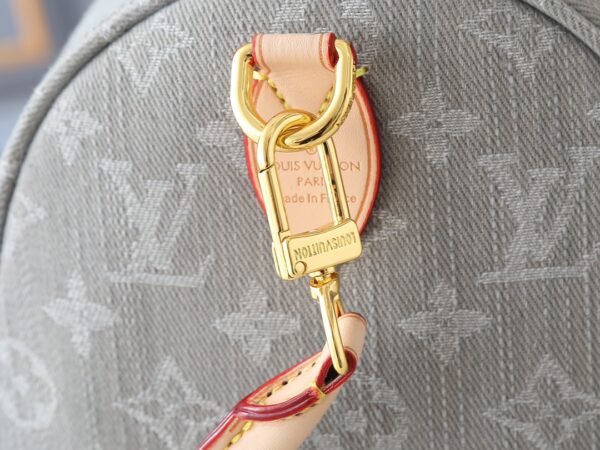 LOUIS VUITTON SPEEDY BANDOULIÈRE 30 MONOGRAM DENIM GREY - Image 8