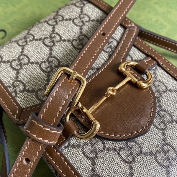 GUCCI HORSEBIT 1955 MINI BAG BROWN TOP QUALITY - Image 7