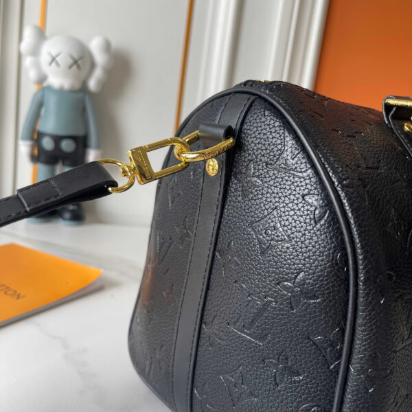 LOUIS VUITTON SPEEDY SOFT 30 MONOGRAM EMPREINTE BAG BLACK - Image 3