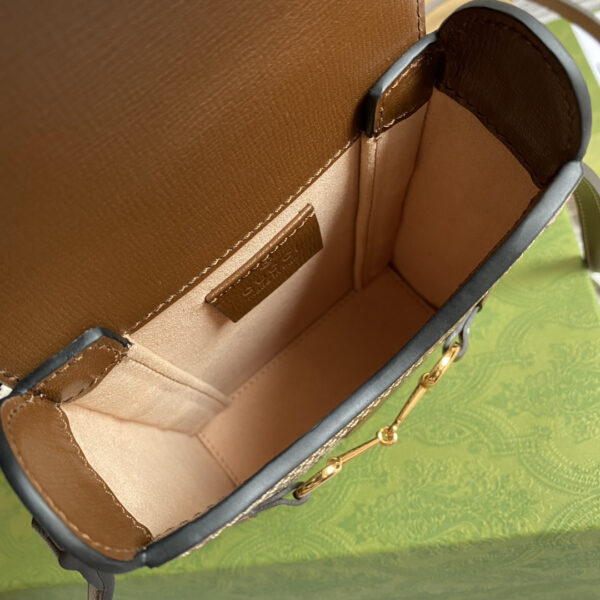 GUCCI HORSEBIT 1955 MINI BAG BROWN TOP QUALITY - Image 9