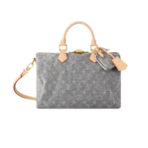 LOUIS VUITTON SPEEDY BANDOULIÈRE 30 MONOGRAM DENIM GREY