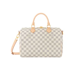 LOUIS VUITTON SPEEDY BANDOULIÈRE 30 DAMIER AZUR CANVAS.