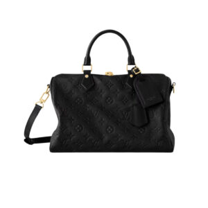 LOUIS VUITTON SPEEDY SOFT 30 MONOGRAM EMPREINTE BAG BLACK
