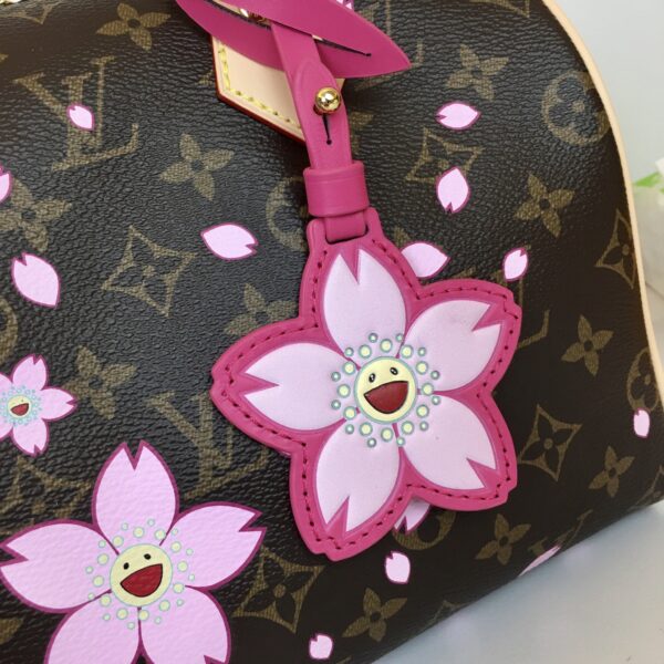 LOUIS VUITTON LV X TM MONOGRAM CHERRY BLOSSOM SPEEDY BANDOULIERE 25 - Image 3