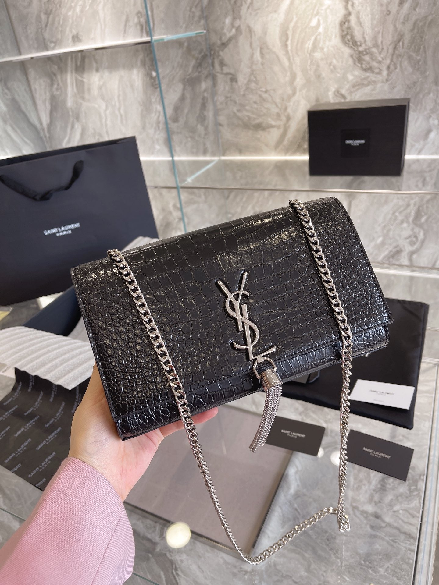 SAINT LAURENT KATE CHAIN BAG - Image 6