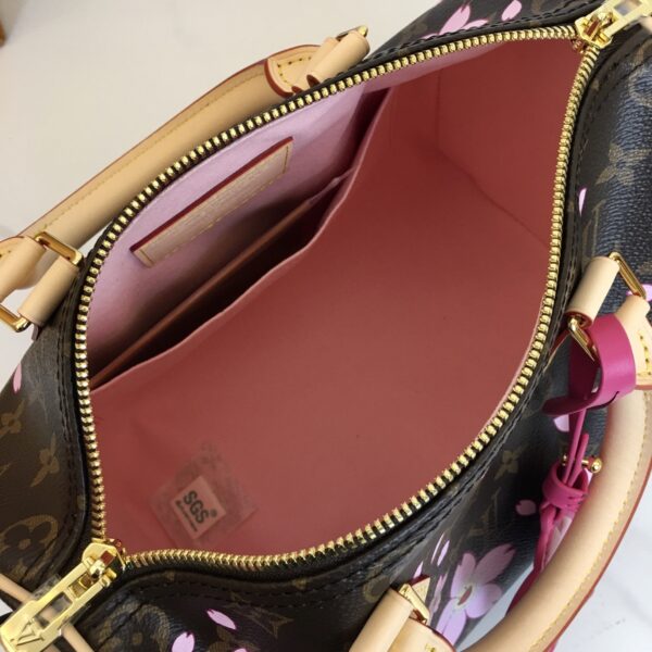 LOUIS VUITTON LV X TM MONOGRAM CHERRY BLOSSOM SPEEDY BANDOULIERE 25 - Image 10