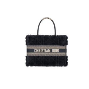 DIOR BOOK DOT CANNAGE SHEARLING BAG 26CM