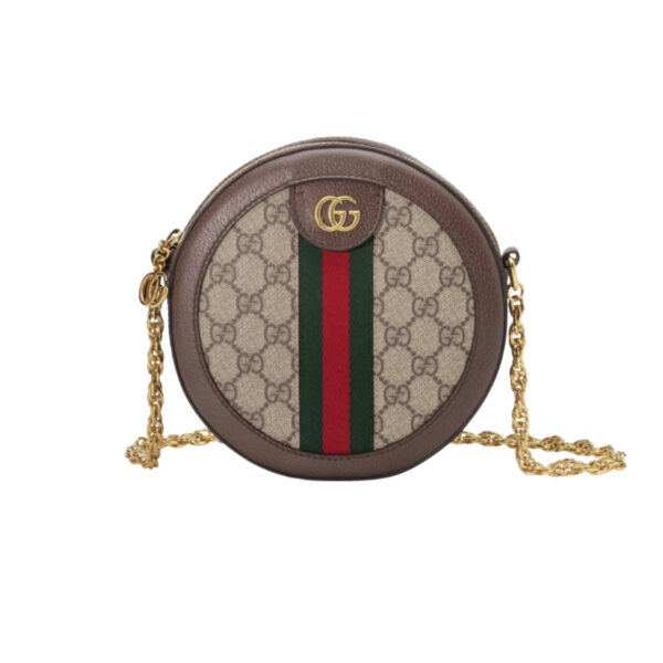 GUCCI OPHIDIA GG MINI ROUND SHOULDER BAG TOP QUALITY