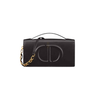 DIOR CD SIGNATURE MINI BAG BLACK 21CM