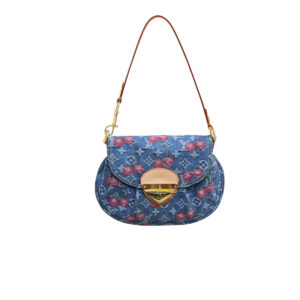 LOUIS VUITTON X TAKASHI MURAKAMI MONOGRAM CERISE SUNSET BAG DENIM BLUE 27CM